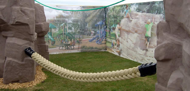 Balancing ropes - Rubicon Play bespoke play ropes